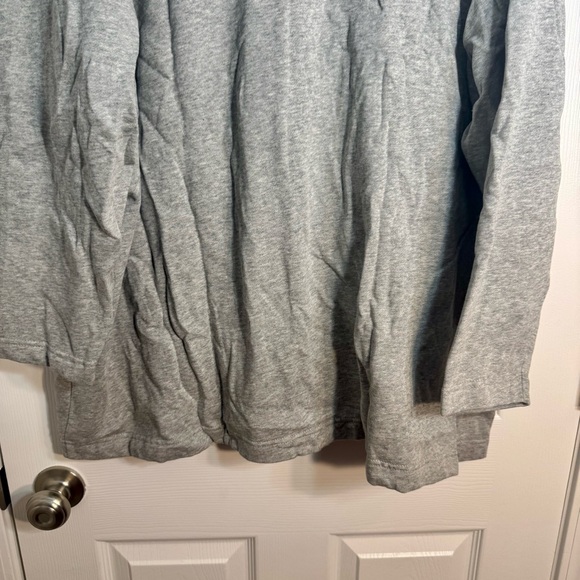 NWOT. Denim & Co. women's 3X gray long sleeve button v-neck sweater cardigan - Picture 10 of 11